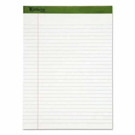 AMPAD/ OF AMERCN PD&PPR Ampad, EARTHWISE BY OXFORD RECYCLED PAD, WIDE/LEGAL RULE, 8.5 X 11.75, WHITE, 50 SHEETS, DZ 20172